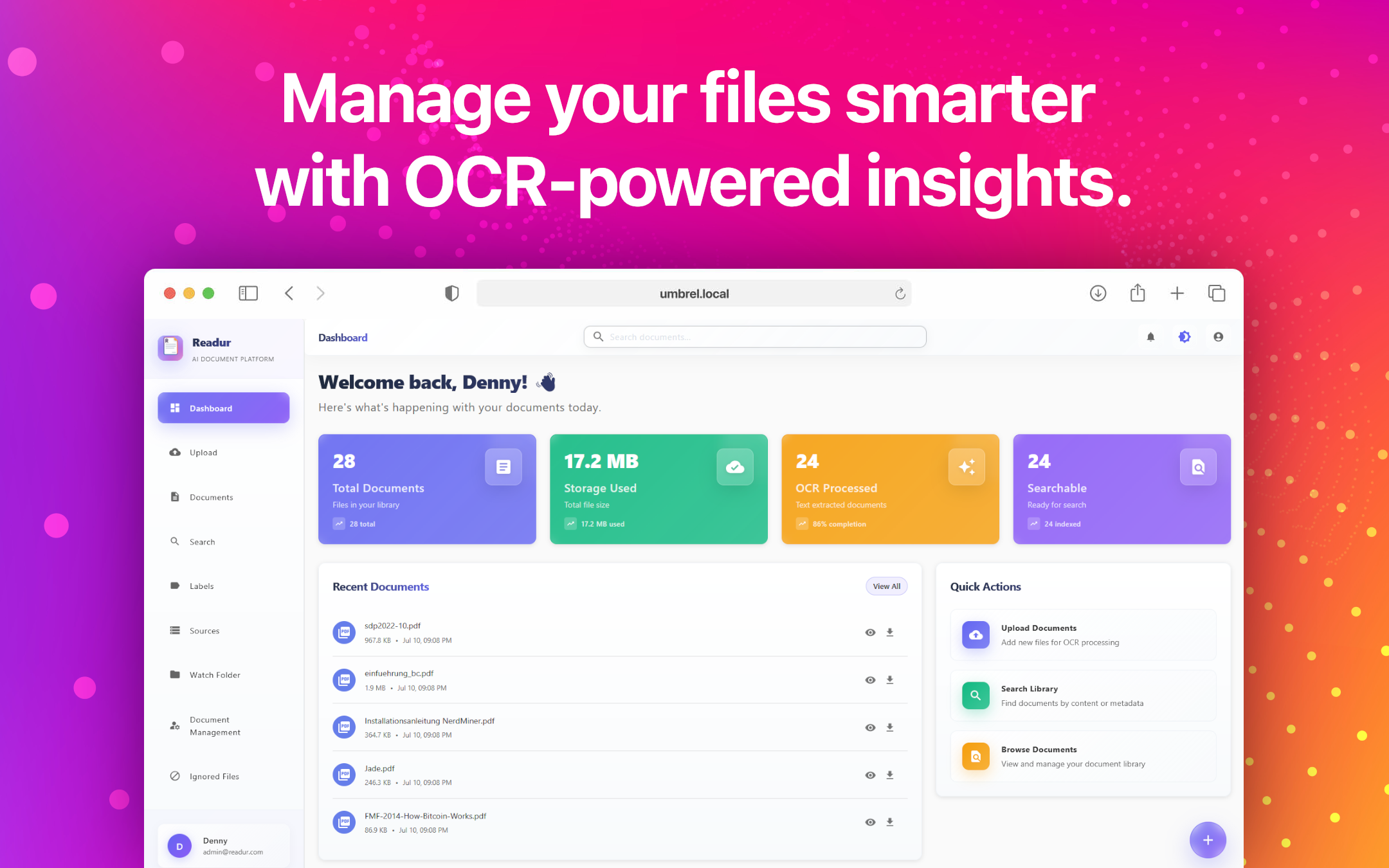 Document Processing View